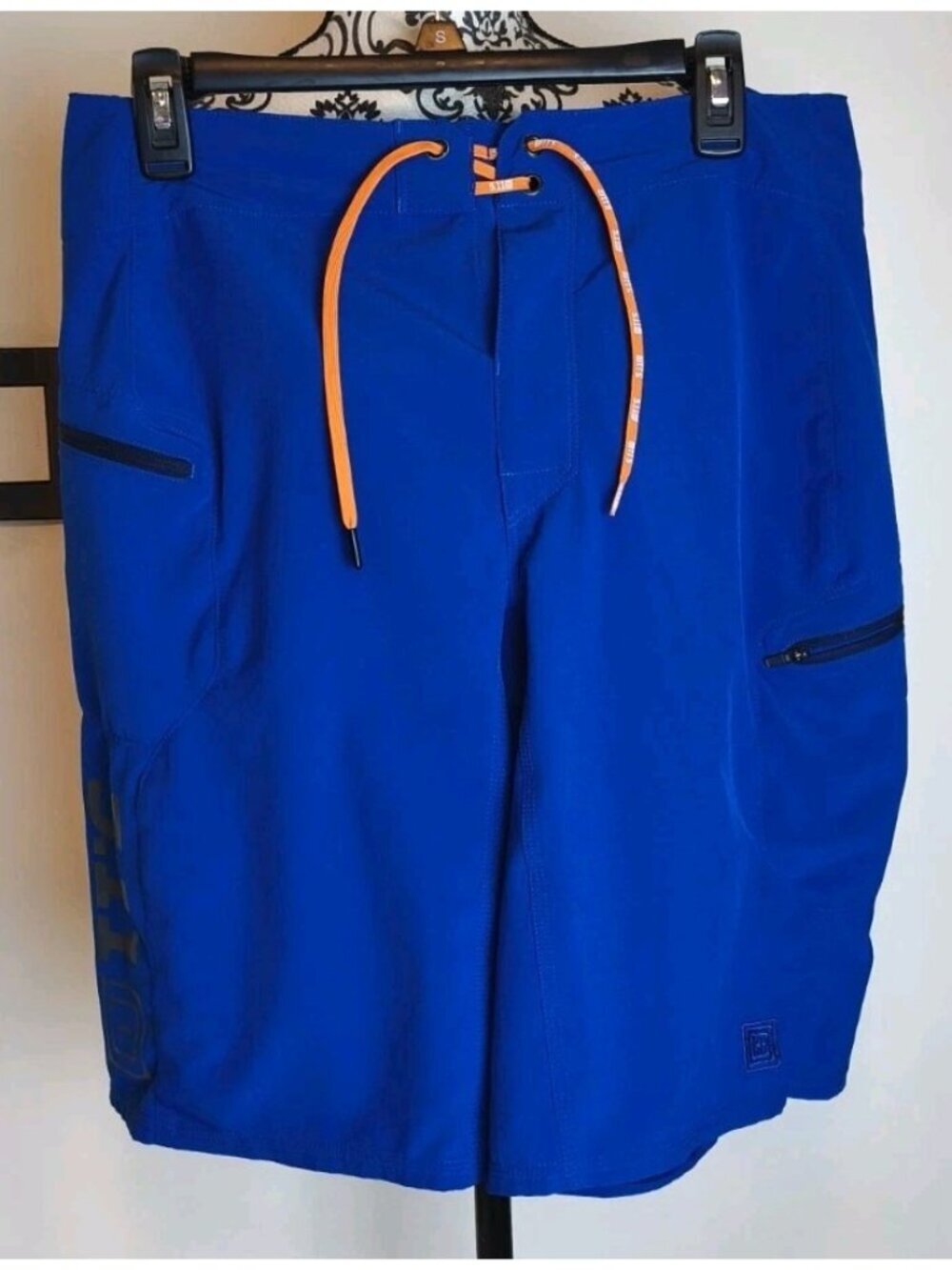5.11 Tactical Men Board Shorts Size 32 Royal Blue Stretch Swim Drawstring